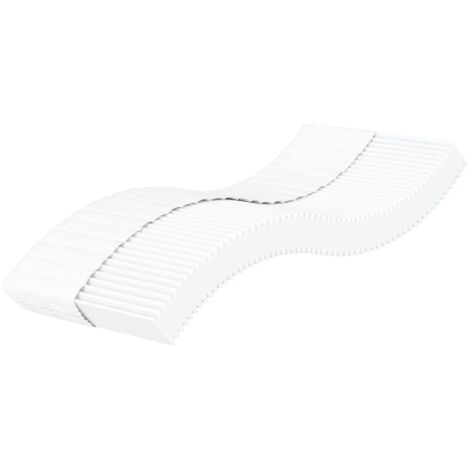 Matelas en mousse blanc 90x200 dureté H2 H3