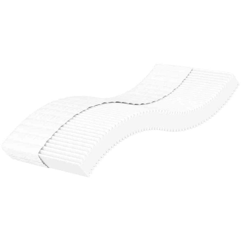 Matelas en mousse blanc 90x220 cm dureté H2 H3