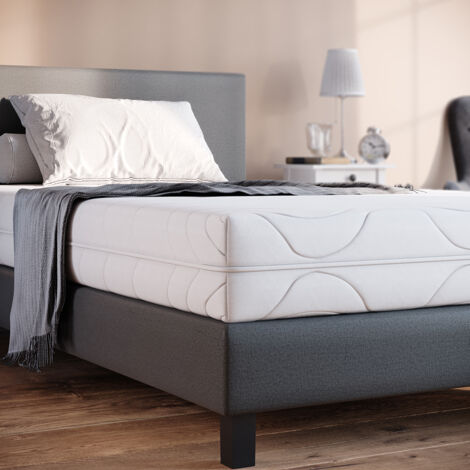Matelas en mousse froide , Blanc, 120 x 200 cm 20 cm de hauteur, Vitalispa