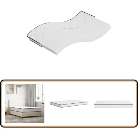 Matelas en mousse moyennement doux 120x200 cm - Matelas Mousse - Matelas Double - Matelas Confortable - Literie - Sommier