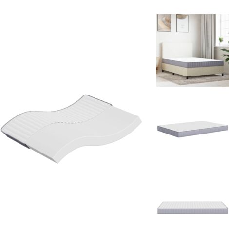 Matelas en mousse moyennement doux 140x190 cm - Matelas Mousse - Matelas Confortable - Matelas Livraison Rapide - Matelas Double Face - Matelas Pas Cher
