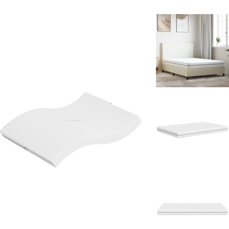 Matelas en mousse moyennement doux 140x190 cm - Matelas Mousse - Matelas Double Face - Matelas Confortable - Matelas Livraison Rapide - Literie Blanche