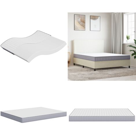 Matelas en mousse moyennement doux 160x200 cm - Matelas Mousse - Matelas Double - Matelas Confortable - Matelas Livraison Rapide - Literie Bon Marché - Home & Living