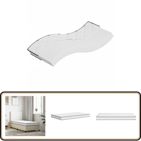 Matelas en mousse moyennement doux 70x200 cm - Matelas Mousse - Matelas Pas Cher - Matelas Petit Lit - Literie Bon Marché - Sommeil Confortable