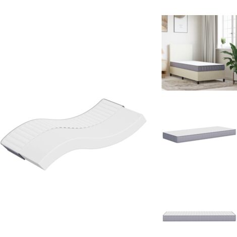 Matelas en mousse moyennement doux 70x200 cm - Matelas Mousse - Matelas Pas Cher - Matelas Petit Lit - Literie Bon Marché - Sommeil Confortable
