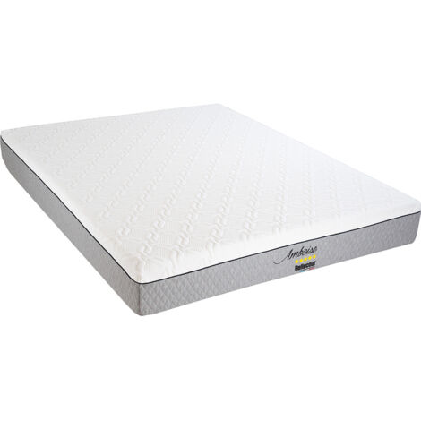 Matelas Epais 25 cm de Mousse AMBOISE Blanc 140x190 cm