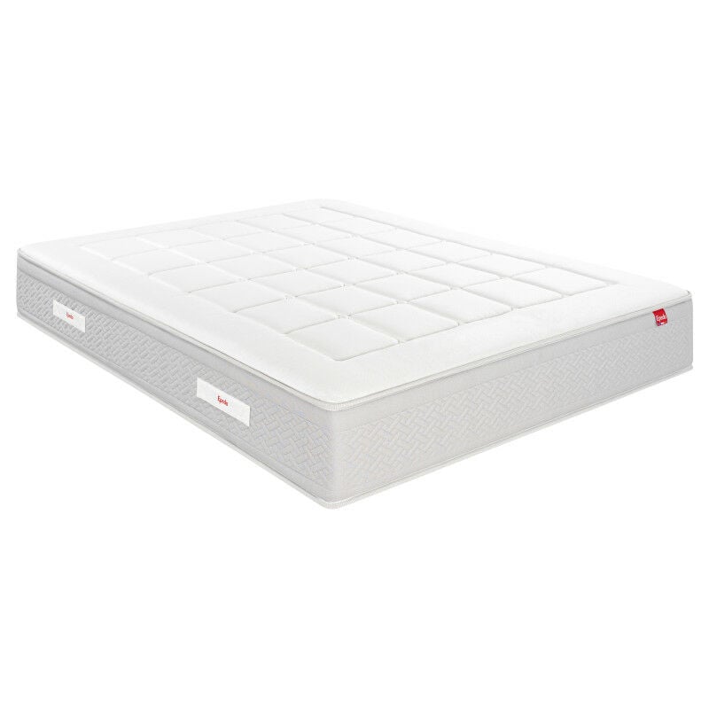 Matelas Epeda l'escapade 90x190 Ressorts et mousse à mémoire de forme - Blanc