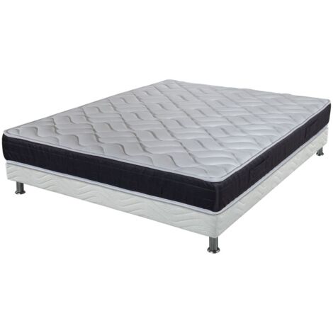 Matelas et sommier 120x190 Mousse - Malta - Soutien très ferme - Made in France