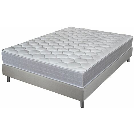 Matelas et sommier 160x200 Madere - Newkit - Soutien ferme - Sommier démonté - Lin