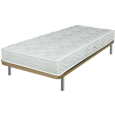 Matelas et sommier 80x190 Mousse - Morgan - Soutien ferme - Fabriqué en France