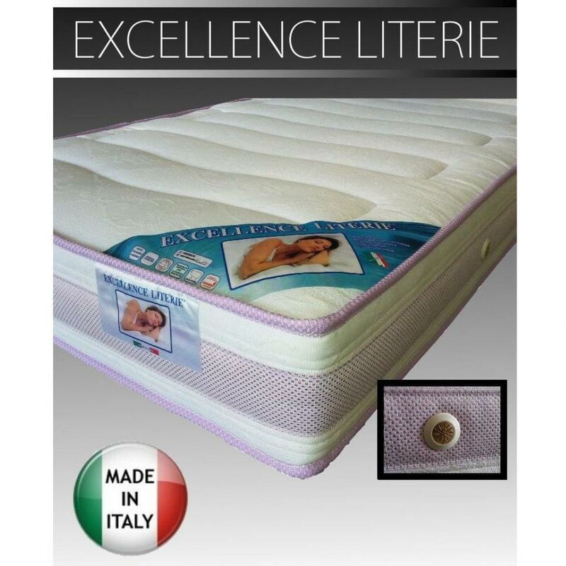 Matelas 140190cm excellence literie épaisseur 18 cm