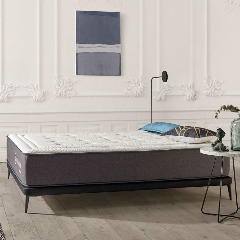 Matelas Exclusive 160x200 - Soutien Blue Latex - Mousse à mémoire hr - 7 Zones de confort - Haut de gamme - Ergonomique - Grand Confort - Très épais