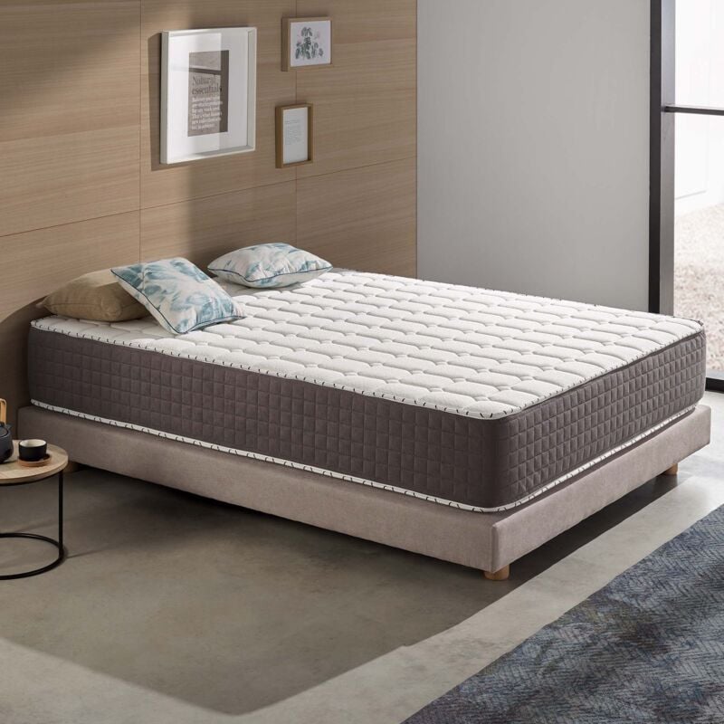 Naturalex - Matelas 140x190 cm - Extrafresh - Matelas Ressorts Ensachés Hybrid, Mousse mémoire hr, Blue Latex, Équilibré, Réversible, Très épais 30 cm