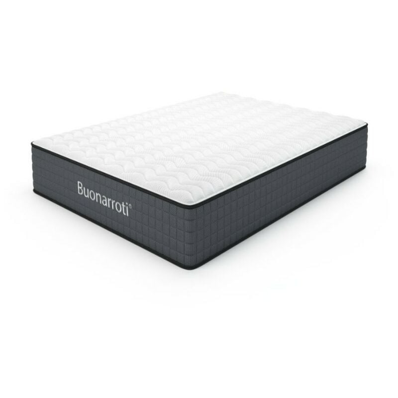 Matelas français 140x190X25H cm à ressorts ensachés et mousse à mémoire de forme - Balto