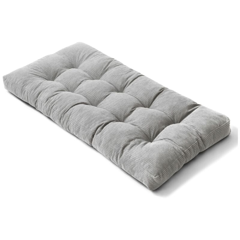 Matelas Futon - 90x190 cm Gris clair Bananair