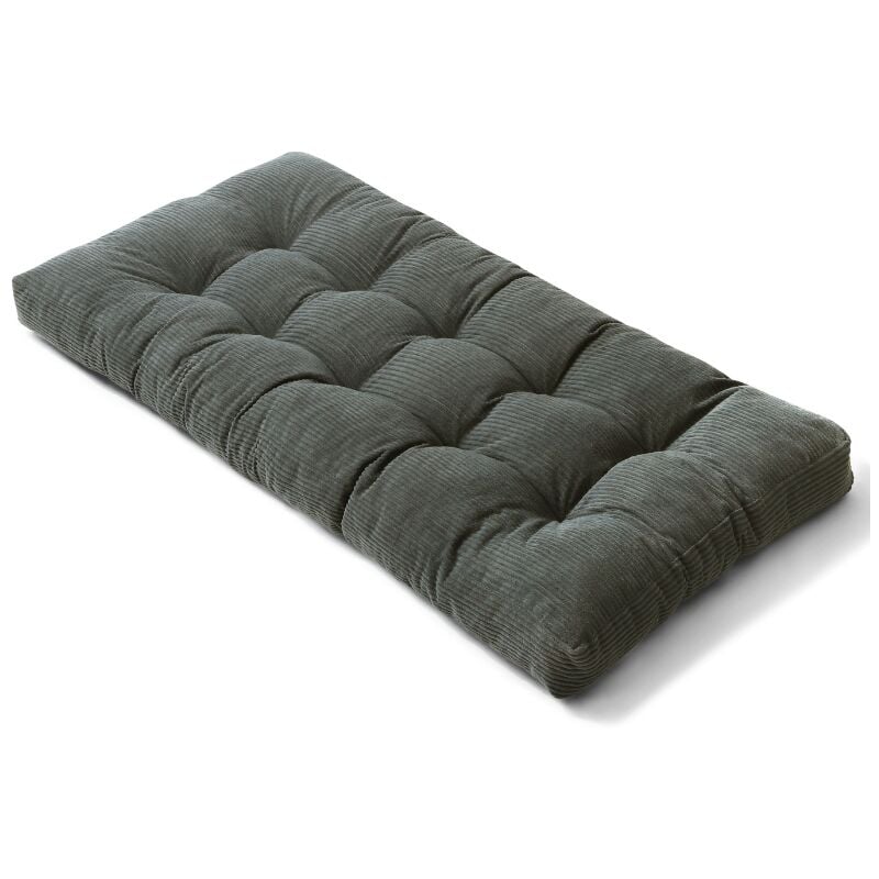 Matelas Futon - 90x190 cm Gris foncé Bananair