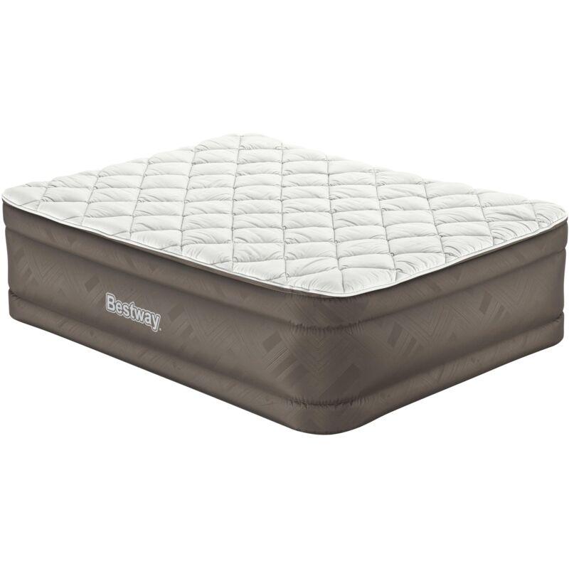 Bestway - Matelas gonflable avec surmatelas et pompe électrique intégrée 203x152x51cm