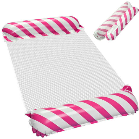 Matelas gonflable chaise de natation rose