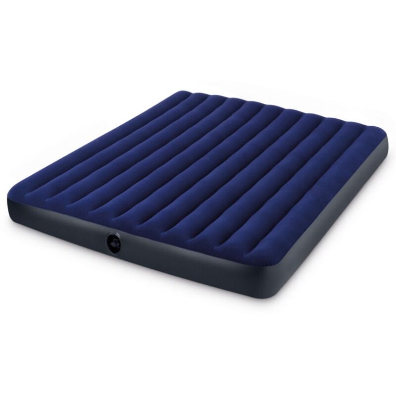 matelas gonflable classic downy - 2 pers xxl, Bleu - 183 X 203 X 25 Cm