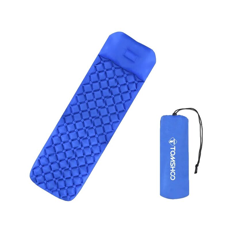 Matelas gonflable d'extérieur, ultraléger et imperméable, tapis de couchage simple compact, bleu clair, Eenzitter