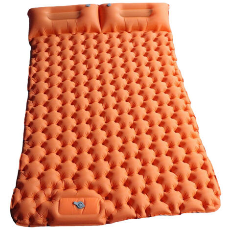 Matelas gonflable double pour camping extérieur Matelas de couchage extra large Lit pliant ultraléger Matelas de voyage pour voiture