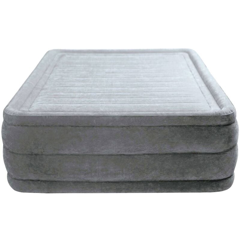 64418 Comfort-Plush 'Queen' Matelas gonflable (l x l x h) 203 x 152 x 56 cm gris S544451 - Intex