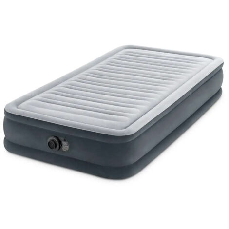 Matelas Gonflable Électrique 1 Place "Confort" 191cm Gris Clair