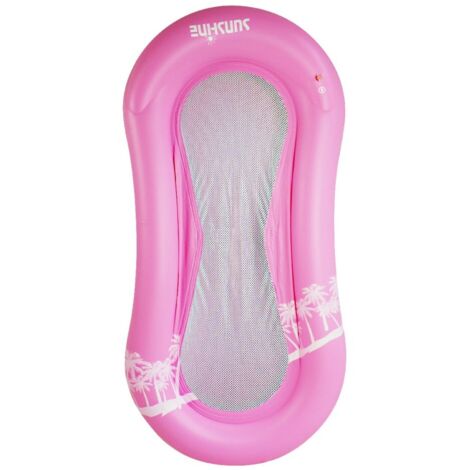 Matelas Gonflable Flottant Rose pour Piscine et Activités Nautiques Famille et Vacances