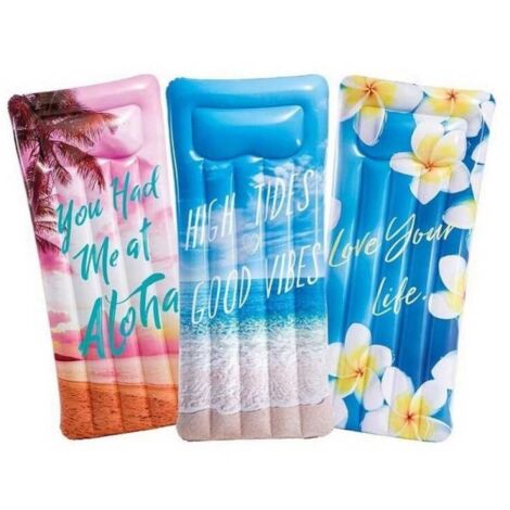 Bouée gonflable géante Intex Aloha - Fleurs violettes