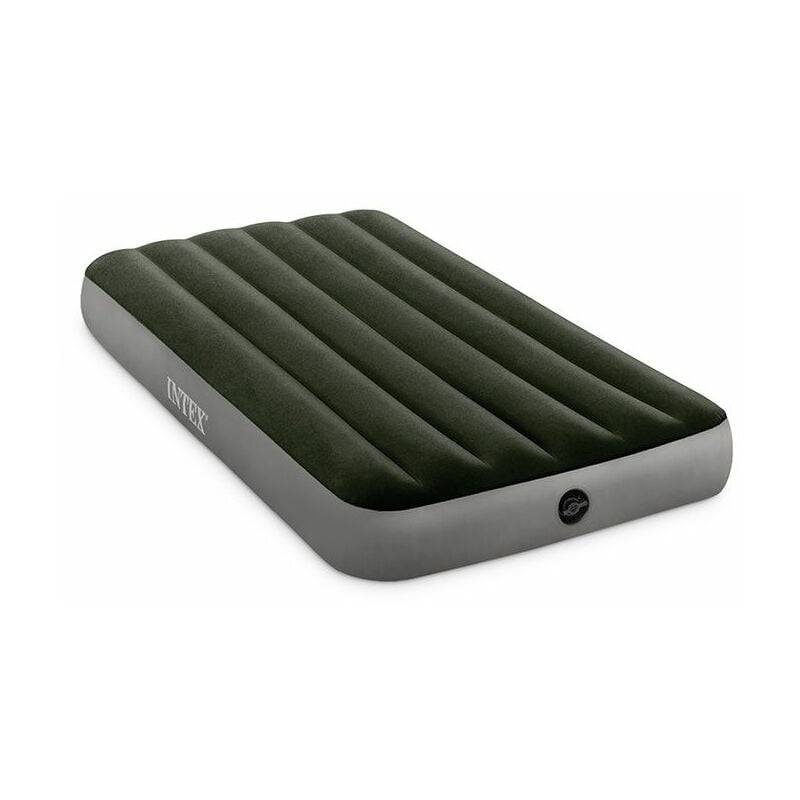 Intex - Matelas Downy Prestige + gonfleur à piles - 1 place