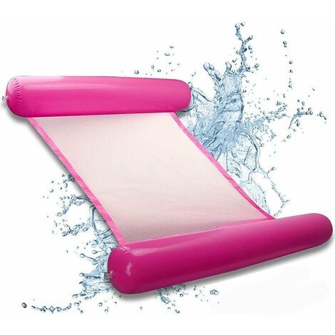 Matelas Gonflable Piscine, Hamac de Piscine, 4-en-1 Hamac Flottant, Flotteur Gonflable Piscine de inclinable Hamac d'eau Multi Usage Pliable Flottantes Hamac Portable Flotteur Ultraléger