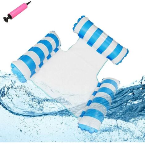 Matelas gonflable pour piscine,Hamac gonflable à eau,Jouet de piscine 4 en 1,Hamac à eau,Pour adulte,Piscine gonflable,Pliable