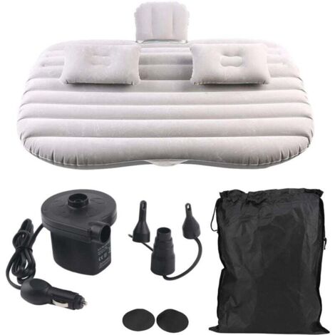 Matelas gonflable pour voiture Ejoyous, matelas gonflable pour coffre de voiture, matelas de couchage pour siège arrière, lit de voiture avec pompe à air électrique pour voyage, camping, extérieur, 2