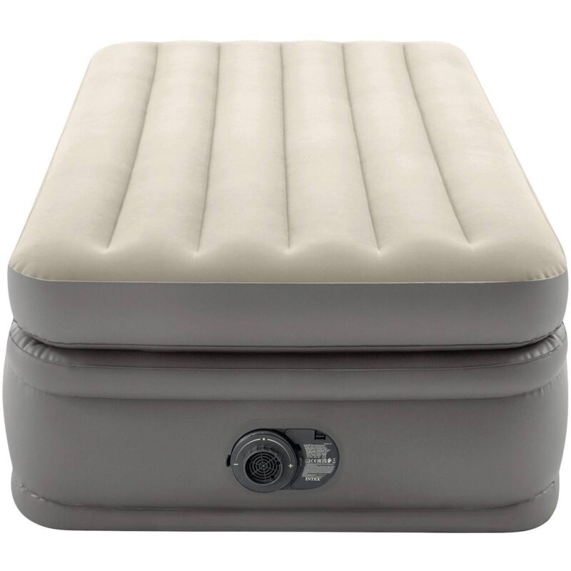 64162ND twin comfort elevated airbed Matelas gonflable (l x l x h) 191 x 99 x 51 cm beige, marron C831082 - Intex