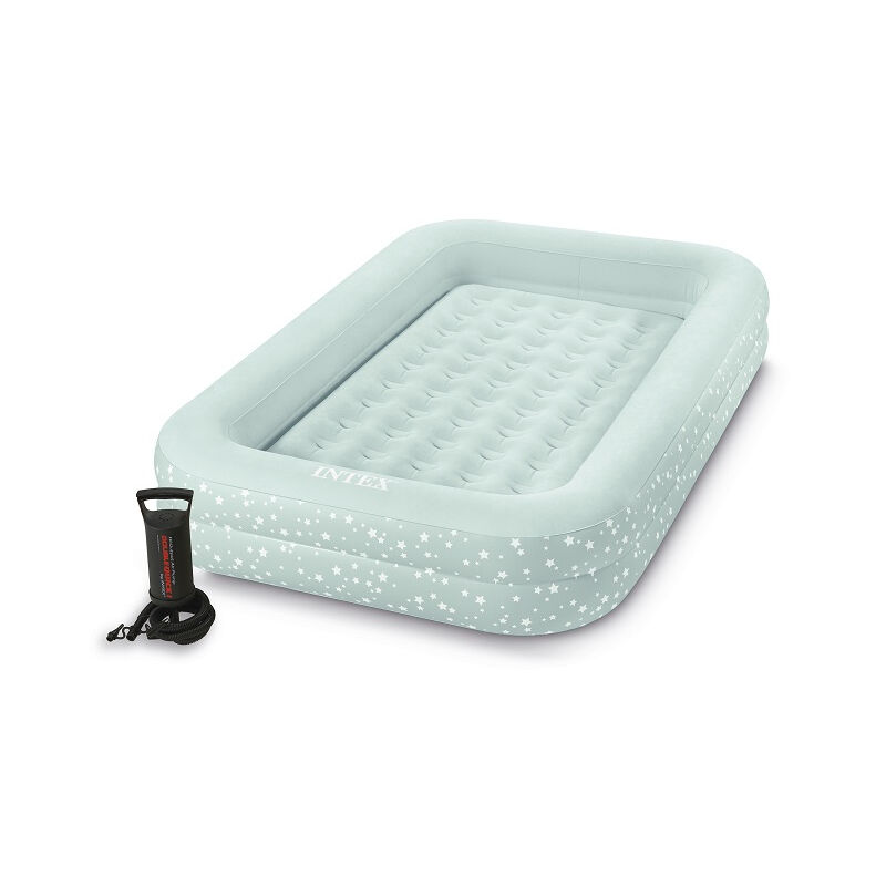 Intex - Matelas gonflable pour enfant 3 - 6 ans avec gonfleur à main