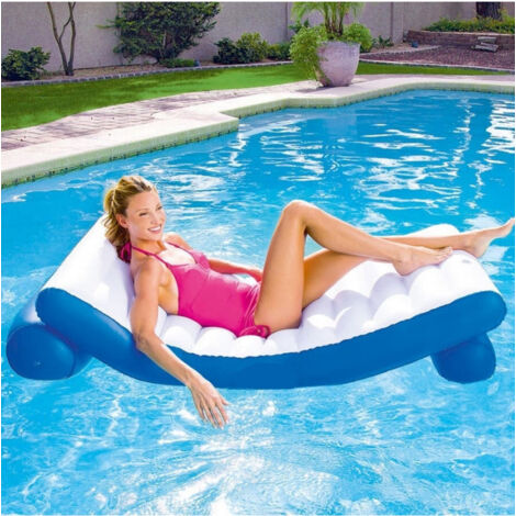 Matelas Gonflable Relax Mer Plage Piscine Vinyle 177 X 94 Cm