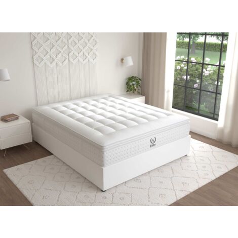 Matelas hybride mousse mémoire en gel et ressorts ensachés 180 x