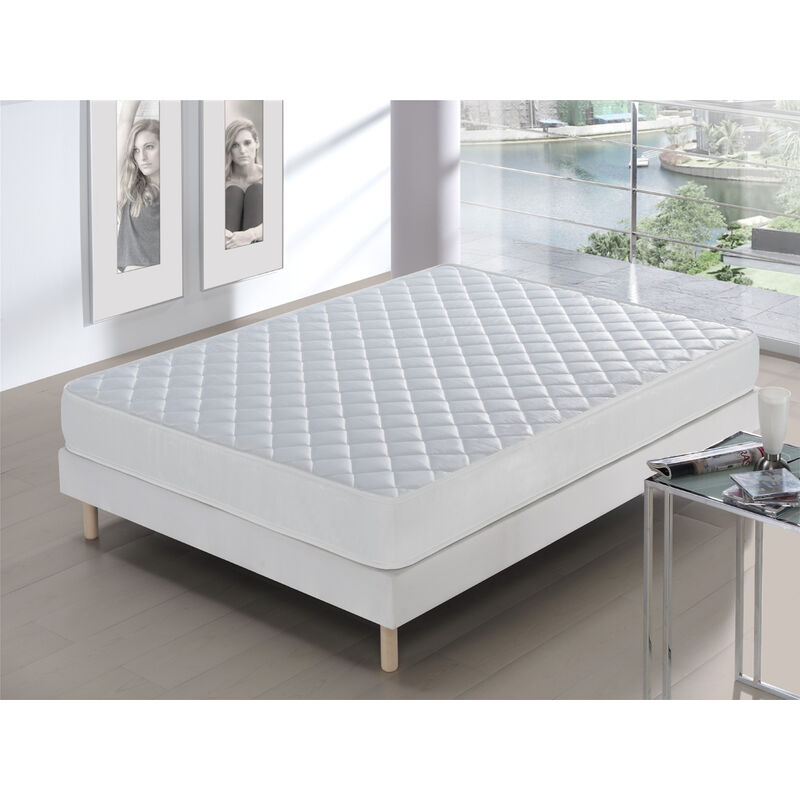 Matelas 90x190 Ideal pour Lit Gigogne | Mousse Waterfoam à Mémoire de Forme | 7 Points Ergonomiques et Anatomiques i Confort Ferme et Haute