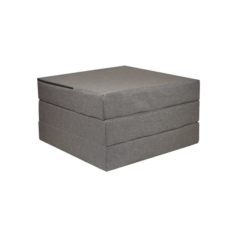 Matelas invité - gris - matelas de camping - matelas de voyage - matelas pliable - 195 x 65 x 10