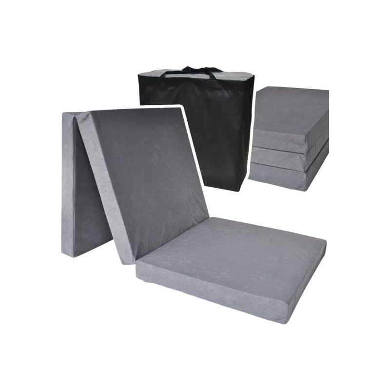 Viking Choice - Matelas invité gris - matelas pliable - 195x80x10 cm - matelas de camping