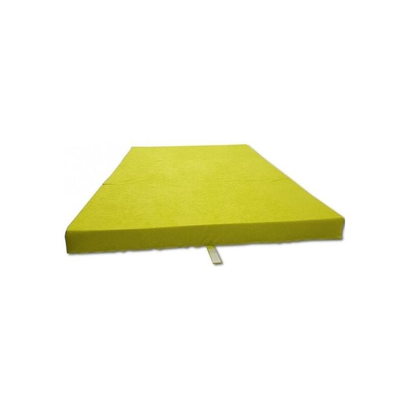 Matelas invité - matelas de camping - matelas de voyage - matelas pliant - 120 x 200 x 10 - vert - Vert