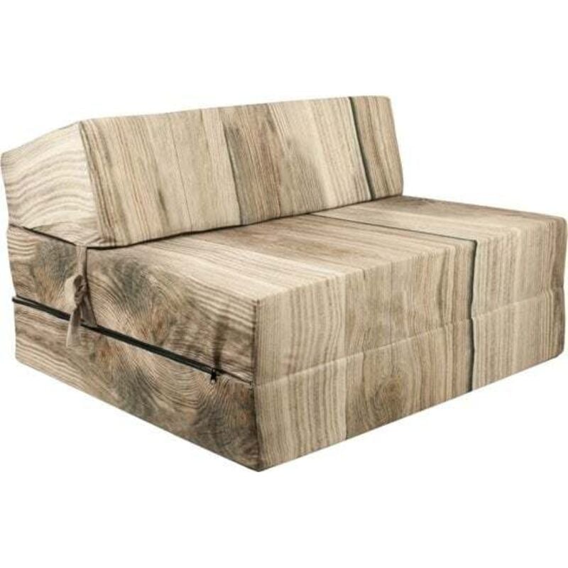 Viking Choice - Matelas invité motif bois - matelas pliable - 200x90x15 cm - matelas de camping