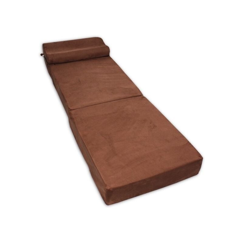 Viking Choice - Matelas invité marron - matelas de camping - matelas de voyage - matelas pliable - 70 x 200 x 15 avec oreiller