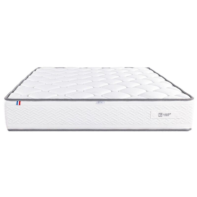 Matelas Iris (20 cm), mousse haute densité, indépendance de couchage, double face été/hiver, 140x190cm