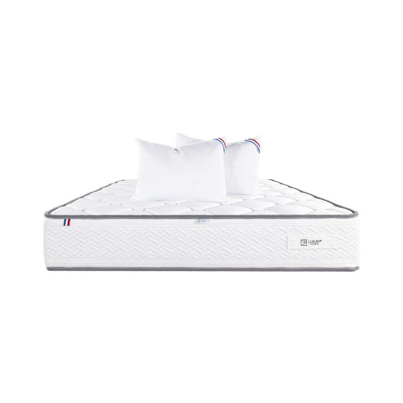 Blumie - Matelas Iris (20 cm),mousse haute densité, ferme, face été/hiver et Oreiller, 160x200cm