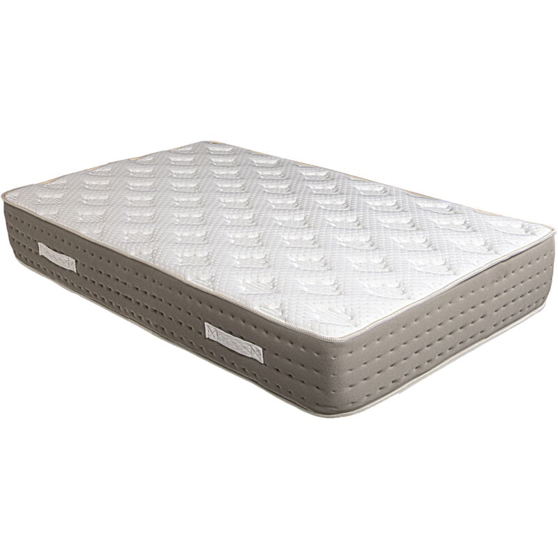 Matelas kian 90x190 cm à ressorts ensachés, en mousse haute densité, indépendance du couchage, face été/hiver, épaisseur 26cm