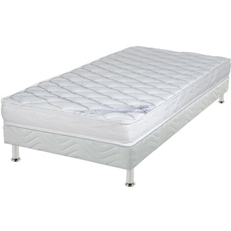 Matelas Marly + sommier tapissier Omega - 90x190 - Mousse - Hauteur 15 cm