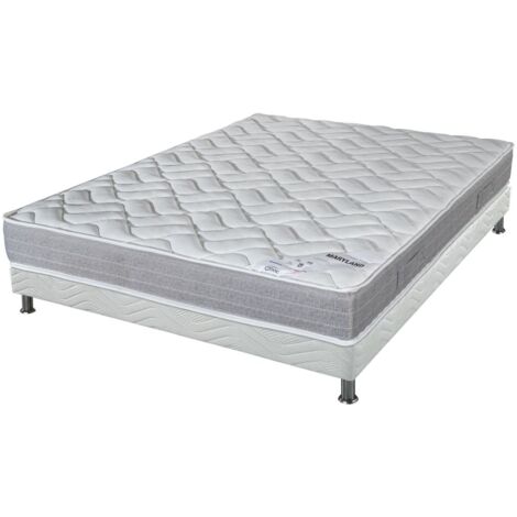 Matelas Maryland + sommier tapissier Omega - 120x190 - Mousse - Hauteur 20 cm