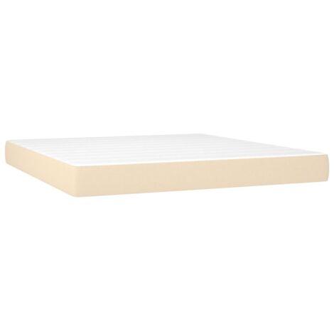 Matelas  Matelas de lit à ressorts ensachés Crème 160x200x20 cm Tissu CFW66734 CFW671602