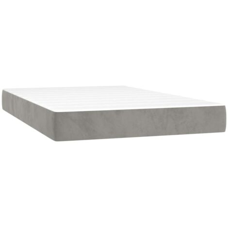 Matelas Matelas de lit à ressorts ensachés Gris clair 120x200x20 cm CFW66757 CFW267999